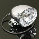 12V Round Headlight 4 Inch Chrome Lamp Amber Light Driving Fog Spot